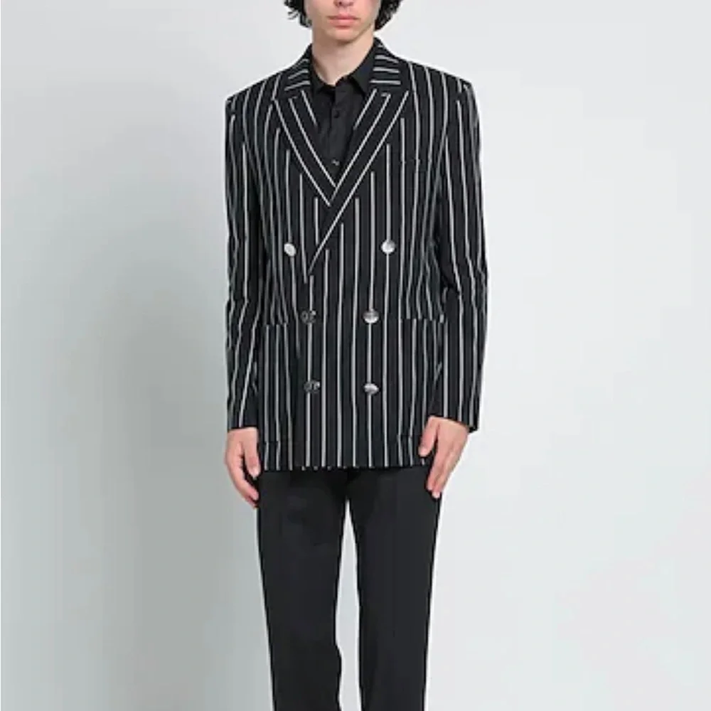 BALMAIN stripe blazer US38    IT48 Blazers